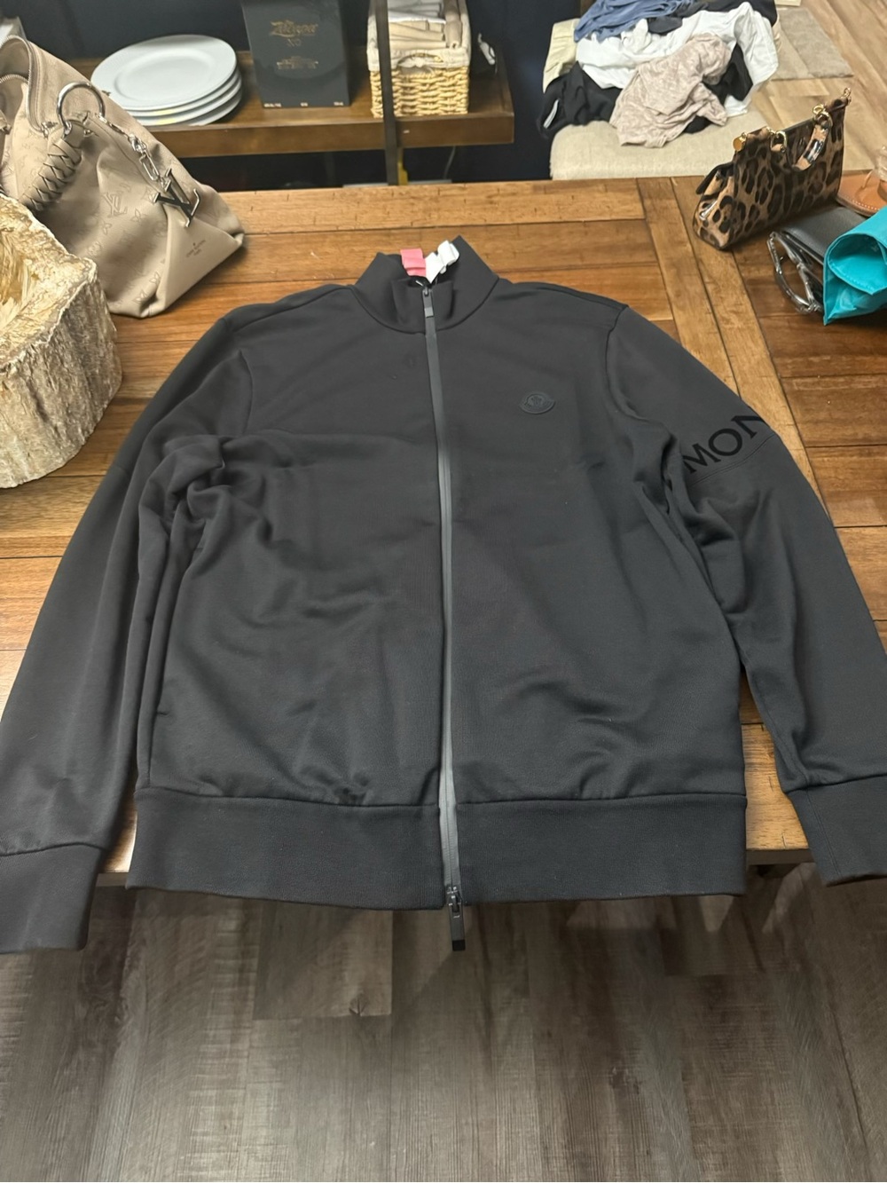 Moncler Black Lightweight Full-Zip Shirt Jacket